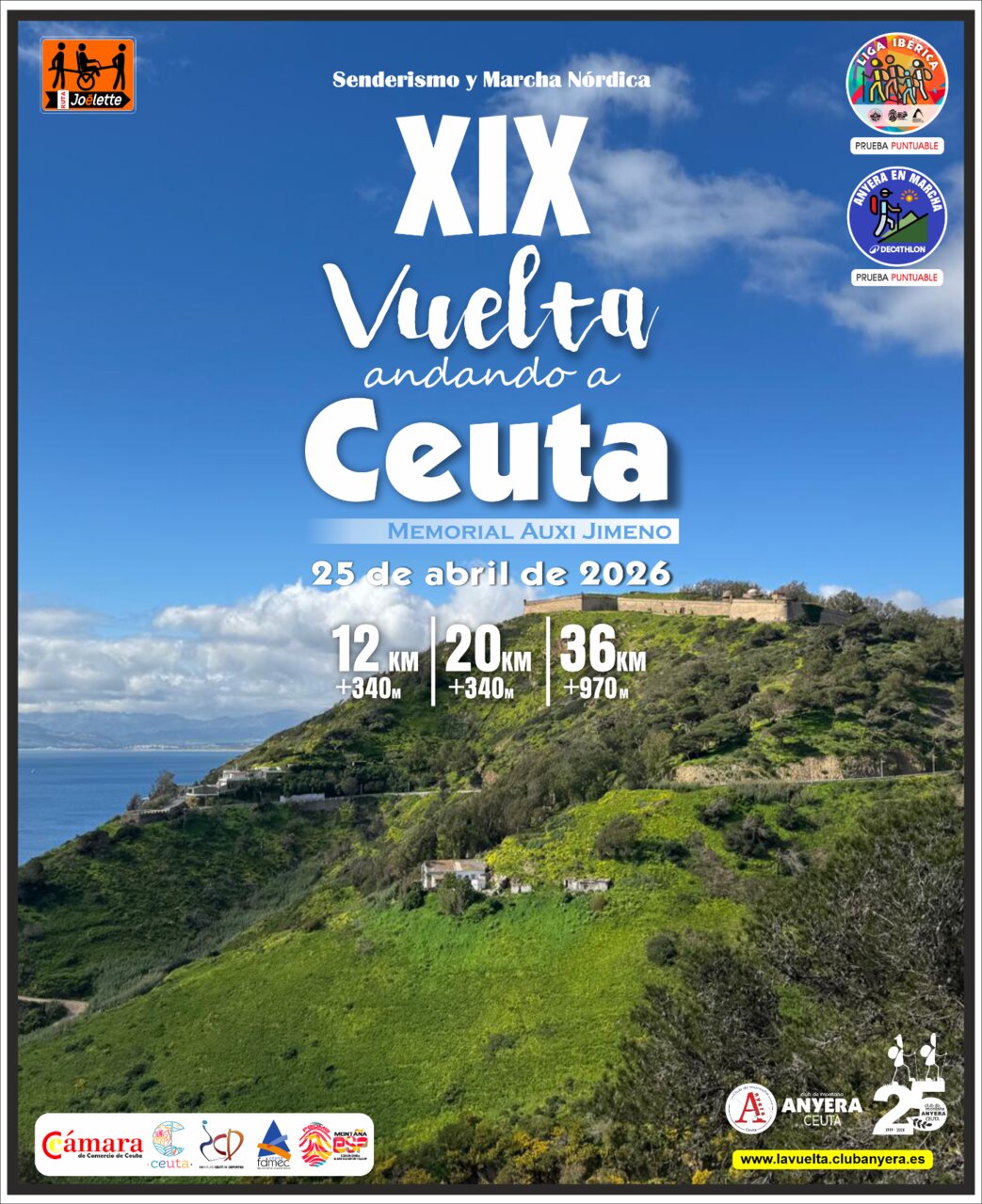 Abiertas las inscripciones para la XIX Vuelta Andando a Ceuta de Anyera_ la gran cita del senderismo en abril