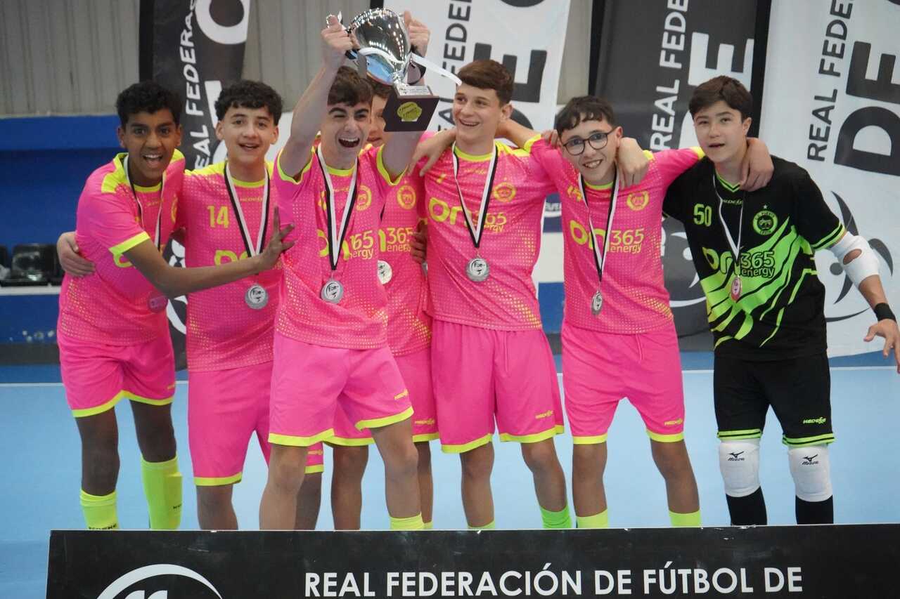 Entrega de trofeos de la Liga cadete de fútbol sala.