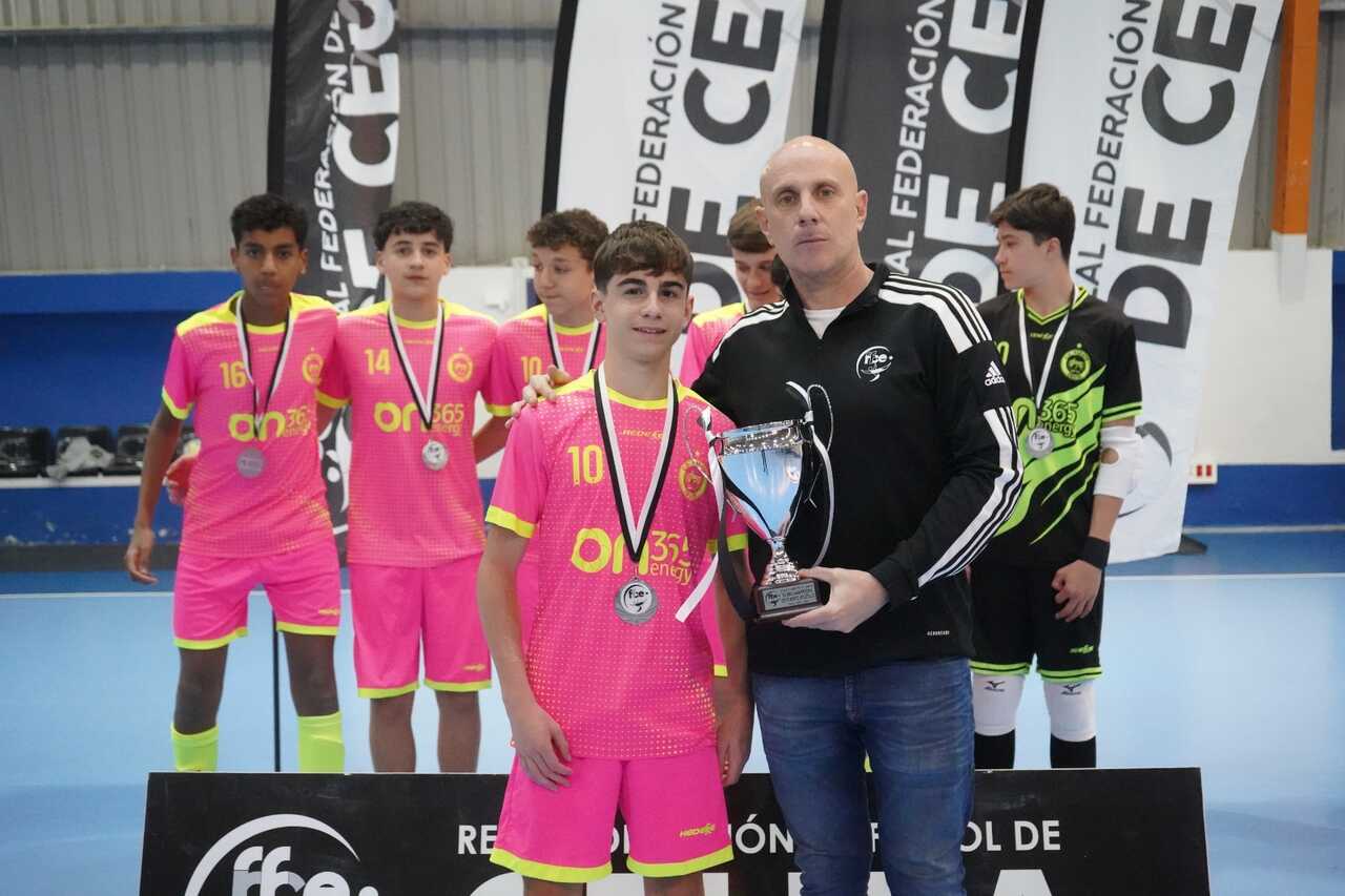 Entrega de trofeos de la Liga cadete de fútbol sala.