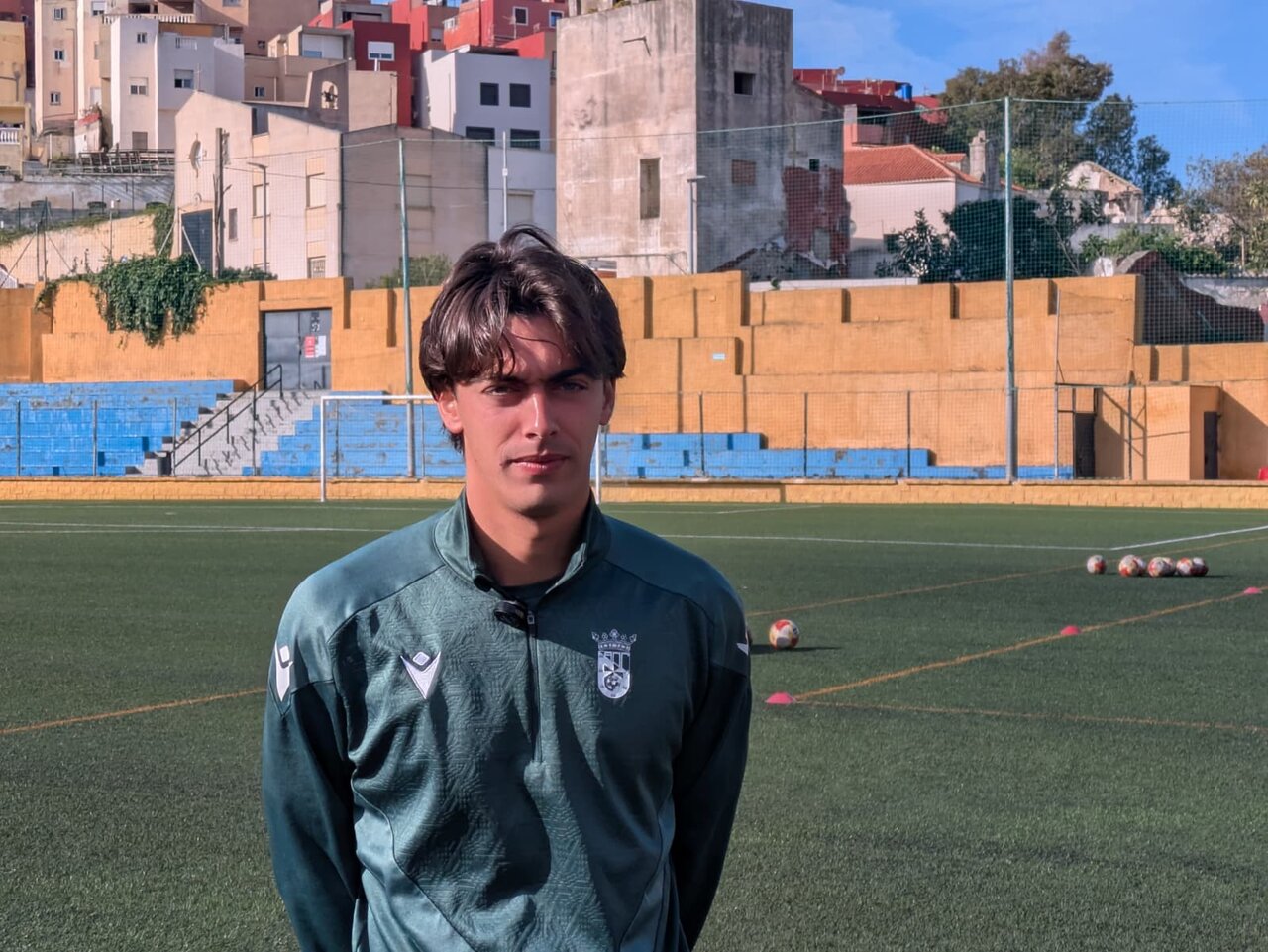 Gonzalo Guzmán, en la previa del Tomares - Ceuta B.