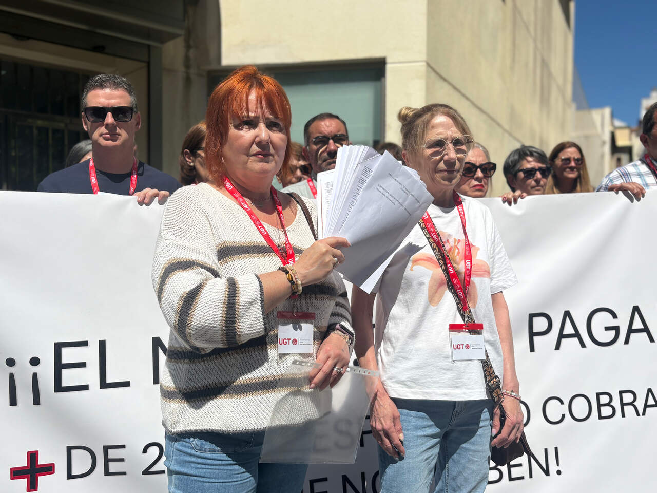 Concentración de la educación concertada a las Puertas de la Dirección Provincial de Educación / Alma Palomino