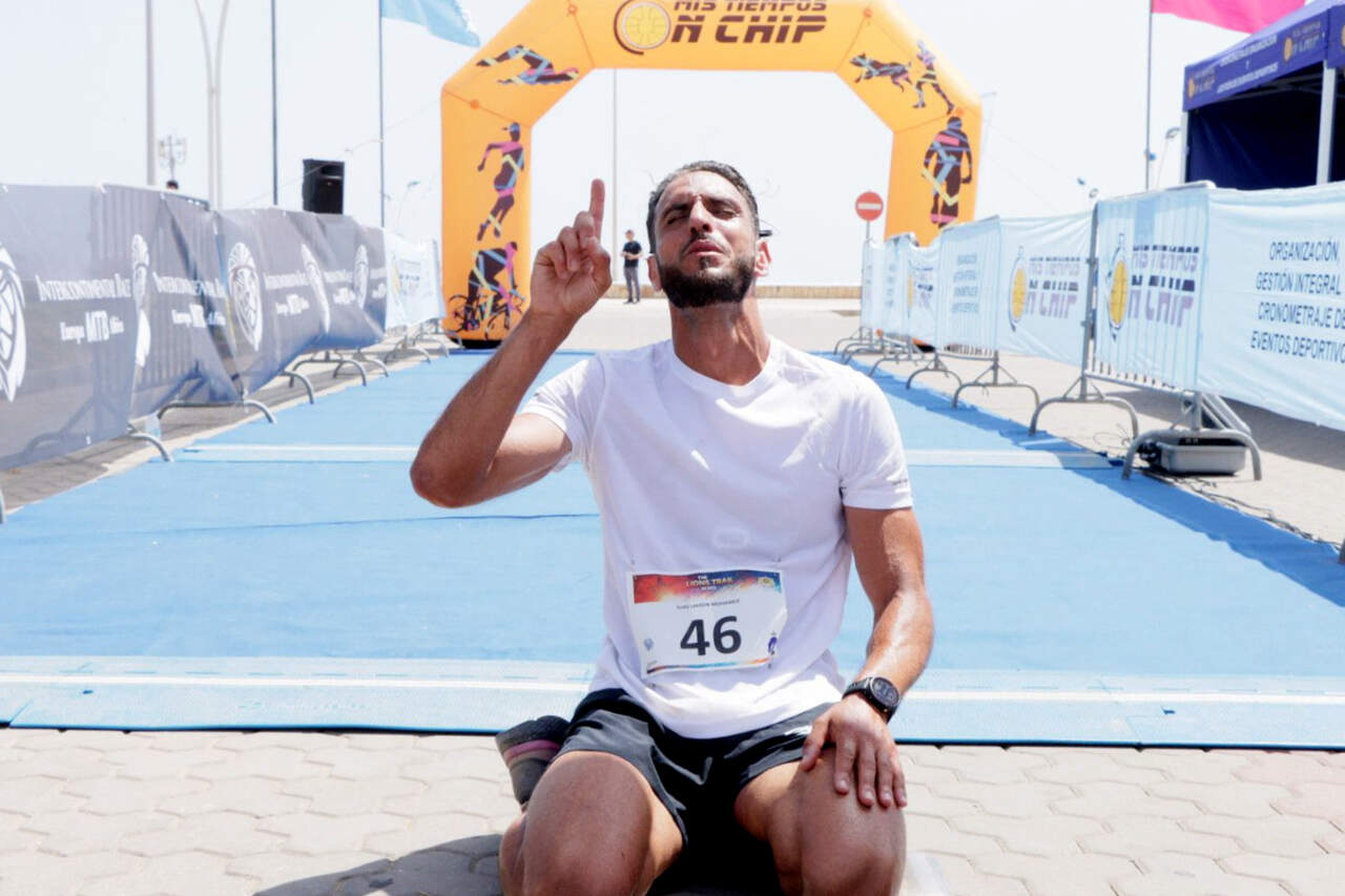 Ilias Ahmed, vencedor del 'Lions Trail'. Foto: Abdeselam Mohamed