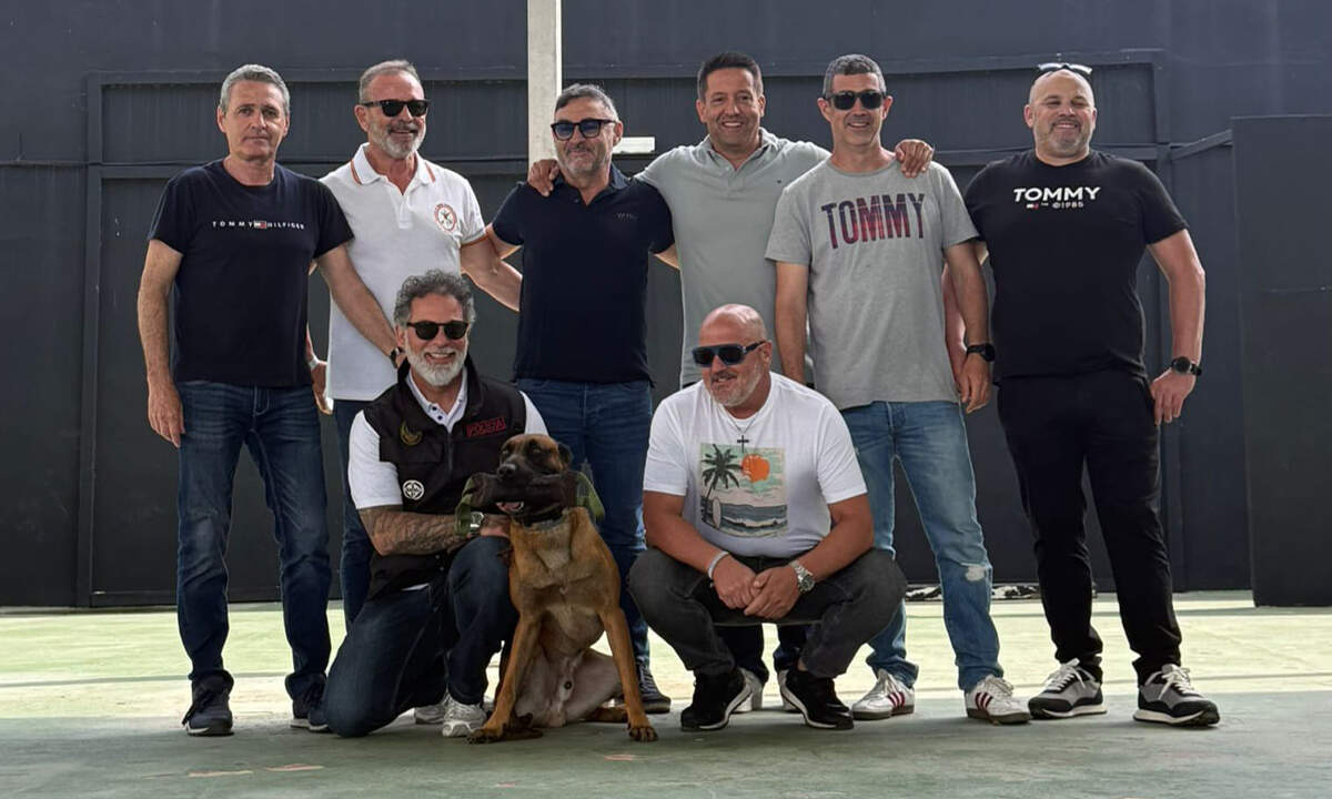Con Antonio Oliva y su  perro Speed